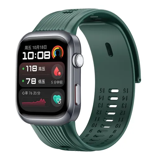 SILICONE 3PCS Vymeniteľný remienok pre Huawei Watch D2 tmavozelený