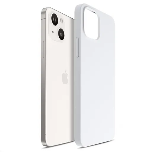 3mk ochranný kryt HARDY Silicone MagCase pre Apple iPhone 15, Silver-White