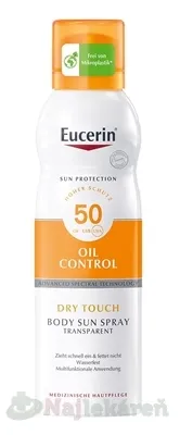 Eucerin SUN OIL CONTROL DRY TOUCH BODY SPF 50 sprej 200ml