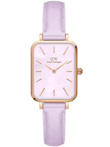 DÁMSKE HODINKY DANIEL WELLINGTON Quadro Lavender Mop 20mm DW00100637 + KRABIČKA (zw521b)