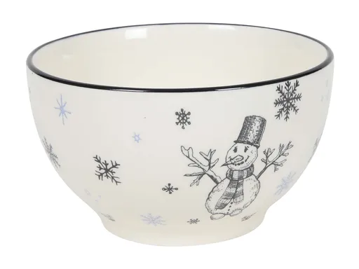 HIT Keramická miska 14cm snehuliak
