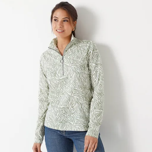 Tričko so stojačikom na zips a potlačou