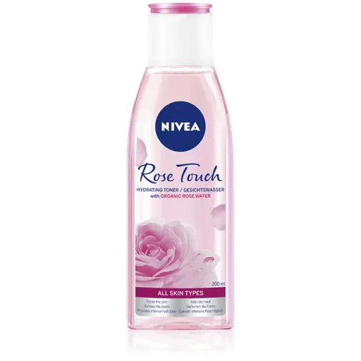 NIVEA Rose Touch hydratačná pleťová voda 200 ml