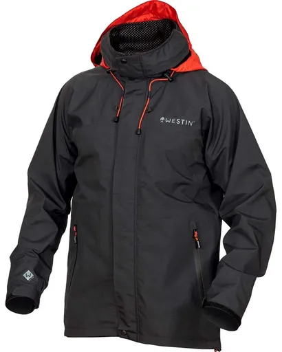Westin nepromokavá bunda w6 rain jacket steel black - m