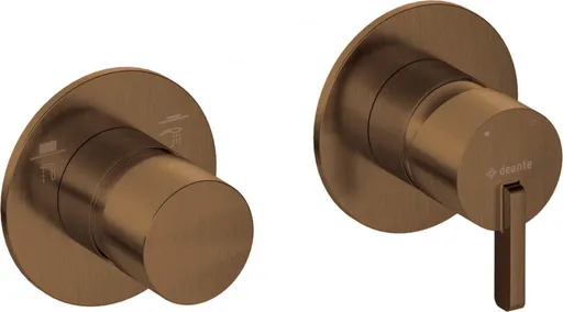 DEANTE - Sprchová batéria Silia bronzová kartáčovaná, s prepínačom sprchy - horizontálna BQS_C46P