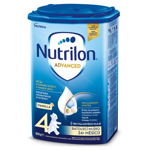 NUTRILON 4 Advanced Vanilla Pokračovacie batoľacie mlieko od 24-36 mesiacov 800 g