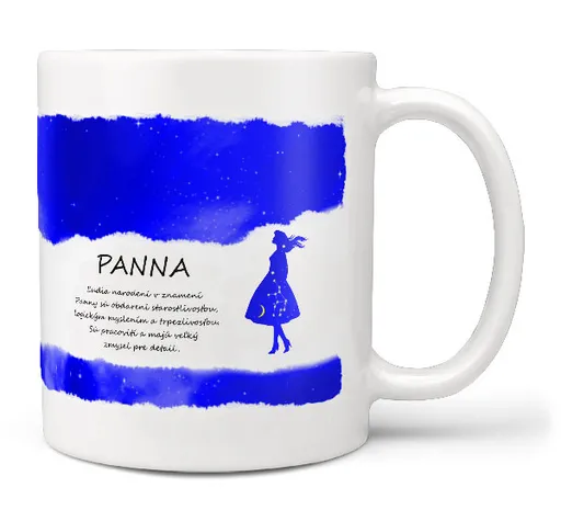 Hrnček Panna (23.8. - 22.9.) - modrý