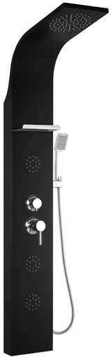 MEXEN - Borg sprchový panel, čierny 7615-03-70