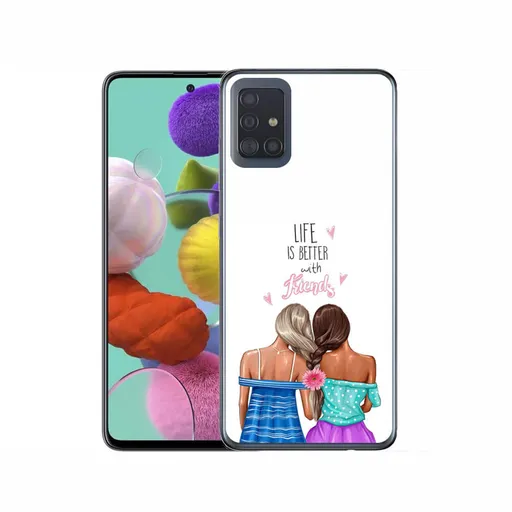 PROTEMIO MY ART Ochranný kryt Samsung Galaxy A71 FRIENDS (060)