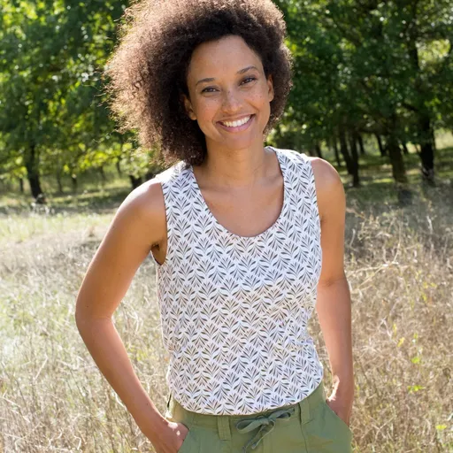 Top s drobnou potlačou