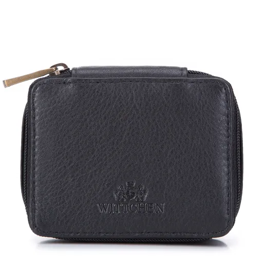 Minikozmetička z prírodnej kože v boxovom dizajne, 98-2-003-13.