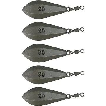 Suretti Olovo torpedo s očkom a obratlíkom 90 g Farbené 5 ks (4891223214444)