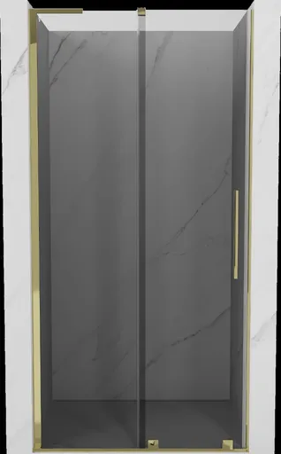 MEXEN/S - Velar L posuvné sprchové dvere 110, grafit, zlatá 871-110-003-41-50
