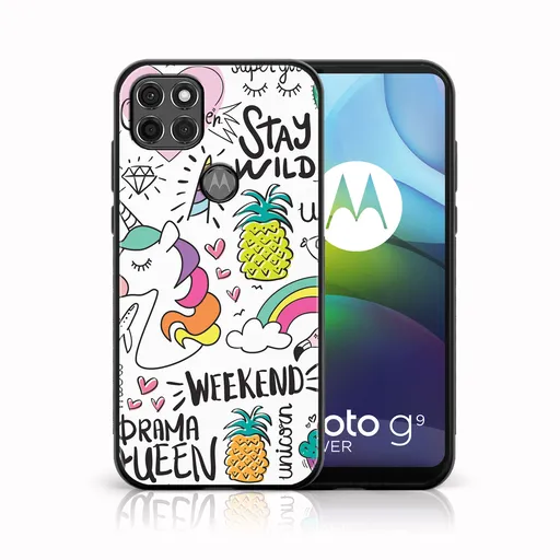 MY ART Silikónový kryt Motorola Moto G9 Power UNICORN (063)