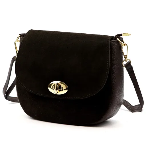 Dámska kožená kabelka z brúsenej kože – kompaktný elegantný dizajn Luka 26-040