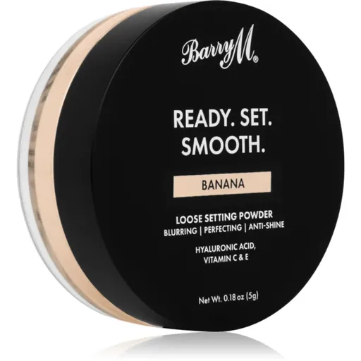Barry M Ready Set Smooth zmatňujúci sypký púder odtieň Banana 5 g