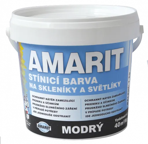 BARVY A LAKY HOSTIVAŘ AMARIT - Tieniaca farba na skleníky 0430 - modrá 1 kg