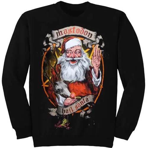 Mastodon mikina Hail Santa Holiday Čierna S