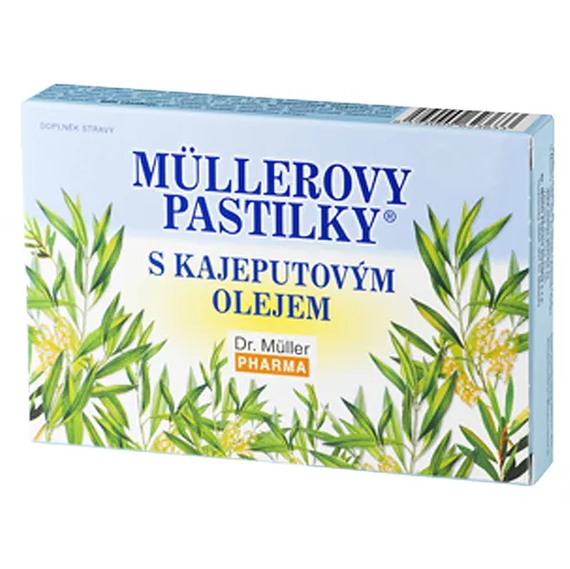 DR. MÜLLER Müllerové pastilky s kajeputovým olejom 24 ks