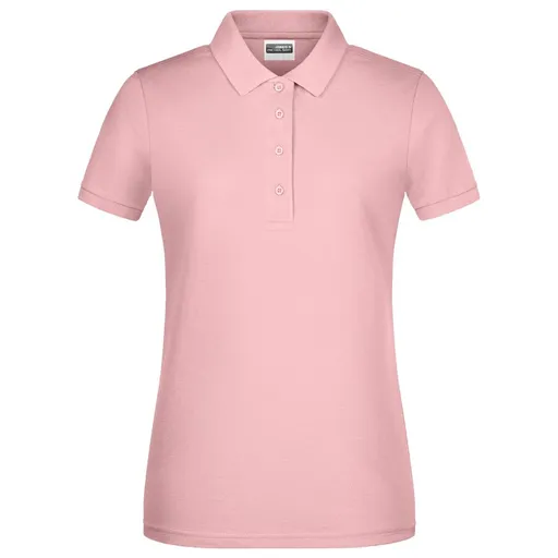 James & Nicholson (Daiber) Dámska polokošeľa z biobavlny 8009 - Jemne ružová | XL