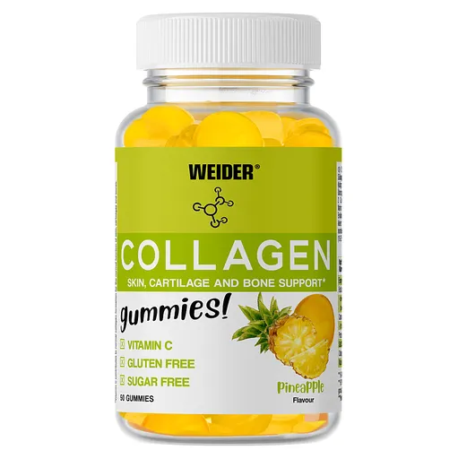 WEIDER Collagen Gummies kolagén a vitamín C ananás 50 kusov