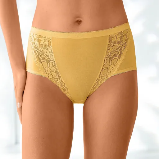 Súprava 3 maxi nohavičiek z pružnej bavlny s čipkou