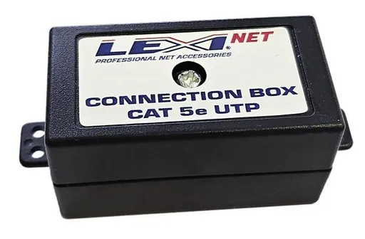 LEXI-Net Spojovací box MINI UTP Cat5E narážací, čierna