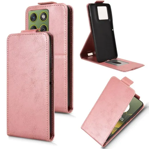 Vyklápacie puzdro pre Motorola Edge 70 ružové