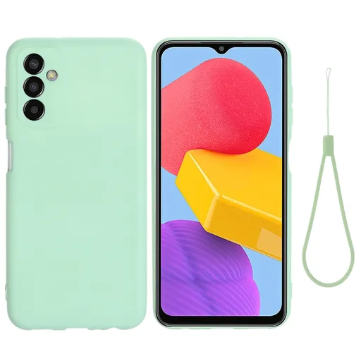 RUBBER Ochranný kryt pre Samsung Galaxy M13 zelený