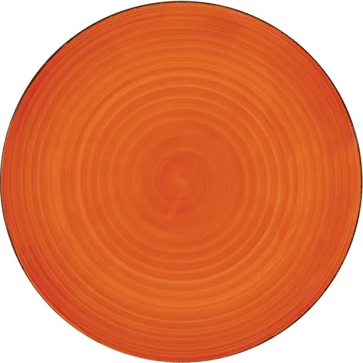 Lamart LT9081 keramický plytký tanier Happy, pr. 26,8 cm, oranžová