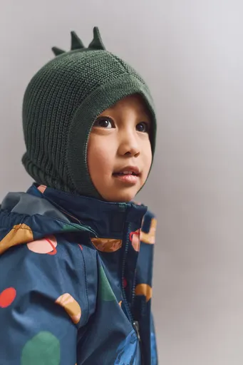 Bavlnená kukla Liewood Hanibal Dino Balaclava