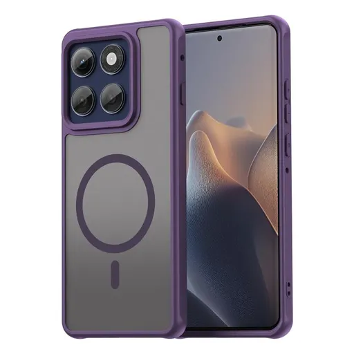 FANDUN MAGSAFE Ochranný kryt pre Motorola Edge 60 Pro fialový