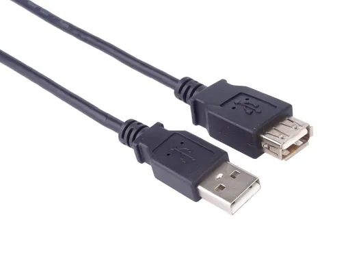 PremiumCord kábel predlžovací USB 2.0, AA, 0, 5m, čierna