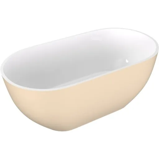 Polysan Reduta voľne stojaca vaňa 150x75 cm liaty mramor ľavá aj pravá biela/béžová bílá/béžová 71843.82