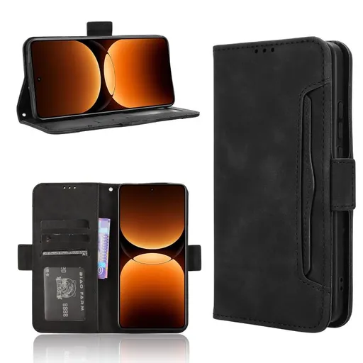 SLOT Peňaženkový obal pre Realme GT 7 Pro 5G čierny