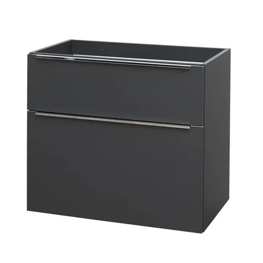 Mereo Mailo, kúpeľňová skrinka 81 cm, antracit, chróm madlo CN531S