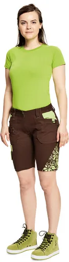 YOWIE šortky dámske hnedá/zelená 46