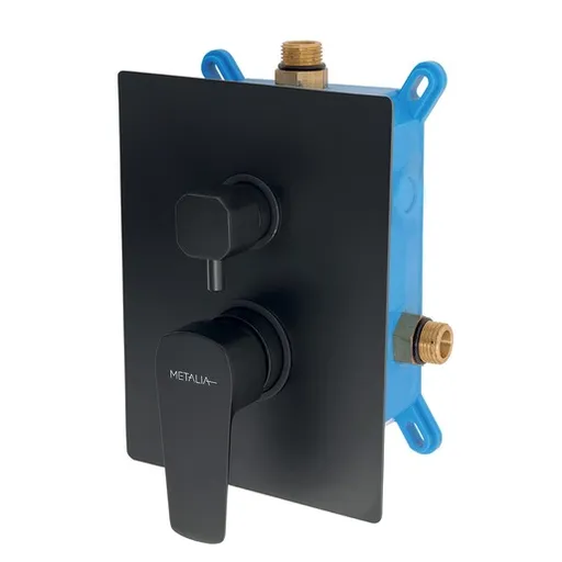 Novaservis Metalia 58 sprchová a vaňová batéria vrátane podomietkového telesa čierna box58051r,5 BOX58051R.5