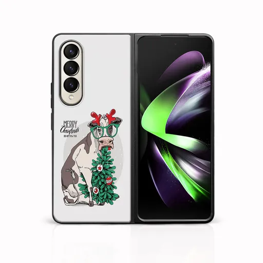 MY ART Kryt s vianočným dizajnom Samsung Galaxy Z Fold 3 5G MERRY CHRISTMAS (074)