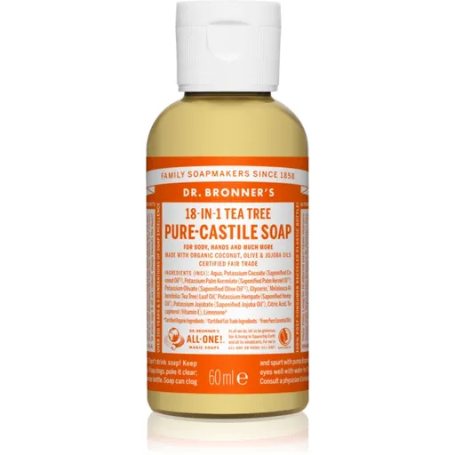 Dr. Bronner’s Tea Tree tekuté univerzálne mydlo 60 ml