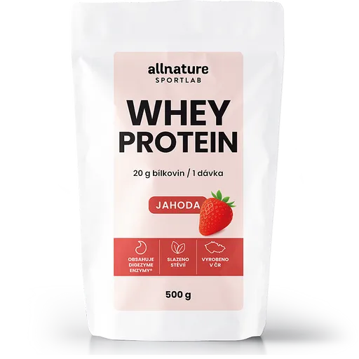 ALLNATURE Sportlab whey proteín jahoda 500 g