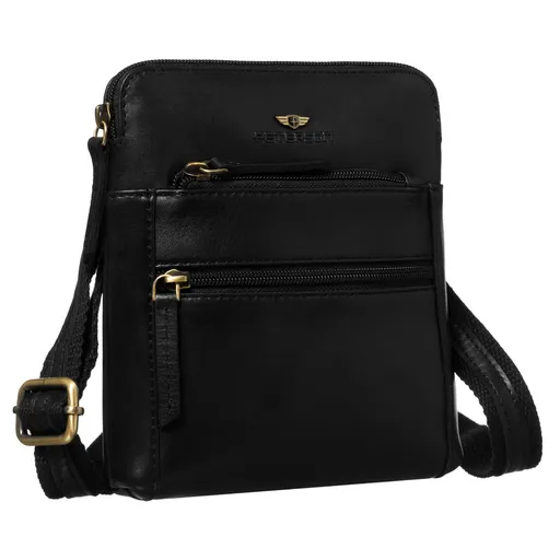 Elegantná čierna pánska kožená crossbody taška – štýlový doplnok na každý deň