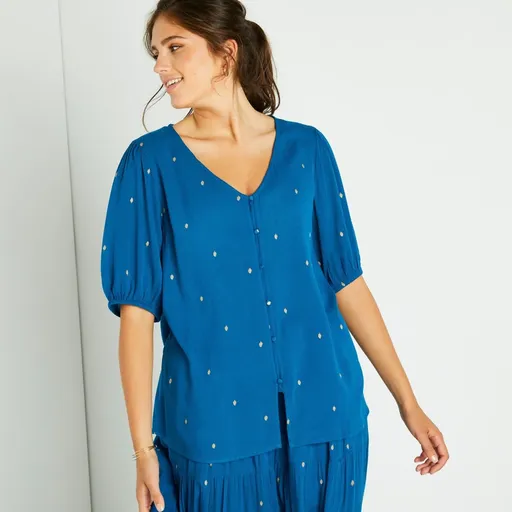 Blúzka so zlatou potlačou