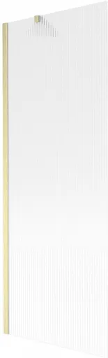 MEXEN/S - Next vaňová zástena FIX 70 x 150, prúžky, zlatá kartáčovaná 895-070-000-00-09-55