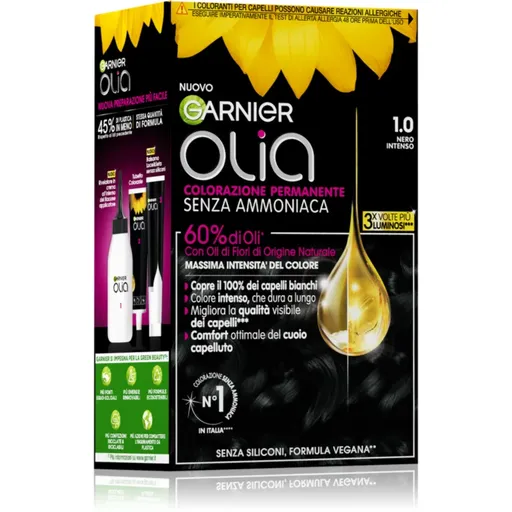 Garnier Olia permanentná farba na vlasy odtieň 1.0 Nero Intenso 1 ks