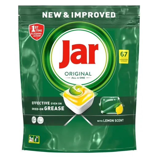 JAR Tablety do umývačky Original All-in-One Yellow 67 ks