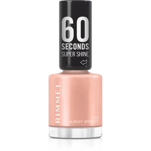 Rimmel 60 Seconds Super Shine lak na nechty odtieň 112 Almost Apricot 8 ml