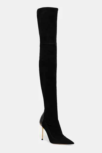 Semišové čižmy Elisabetta Franchi