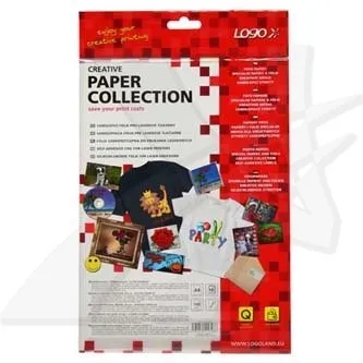 Logo, samolepicí fólie, stříbrná, matná, A4, 145 g/m2, 1200dpi, 10 listov, pro laserové tisk