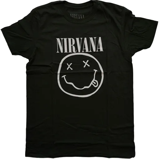 Nirvana tričko White Smiley Zelená S